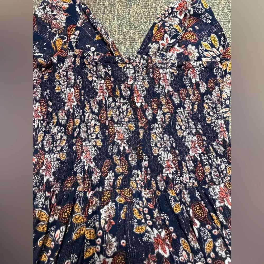 Angie Black Paisley Peekaboo Cut-Out Boho Mini Sundress Medium - Picture 3 of 7